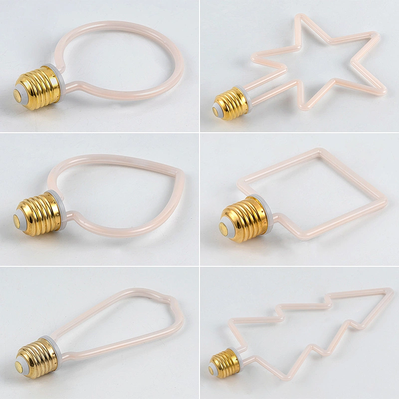 Nuevo diseño de bombillas de filamento de 220V decoración del hogar light4W 6W 8W bombillas de filamento LED de iluminación decor